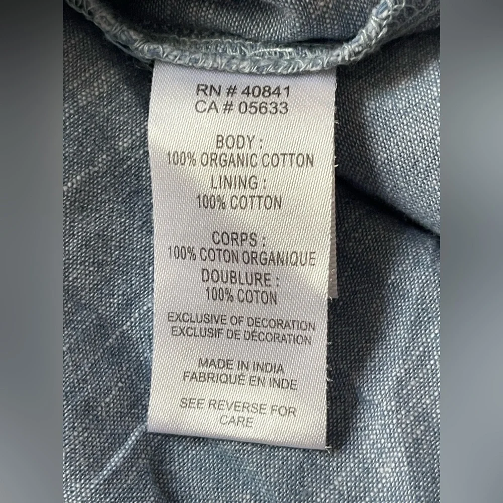 Aventura Organic Cotton Garment in Blue